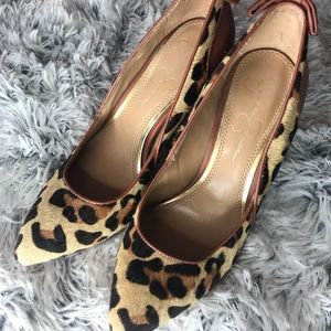 🐆 Leopard heels Jessica Simpson Fall size 6